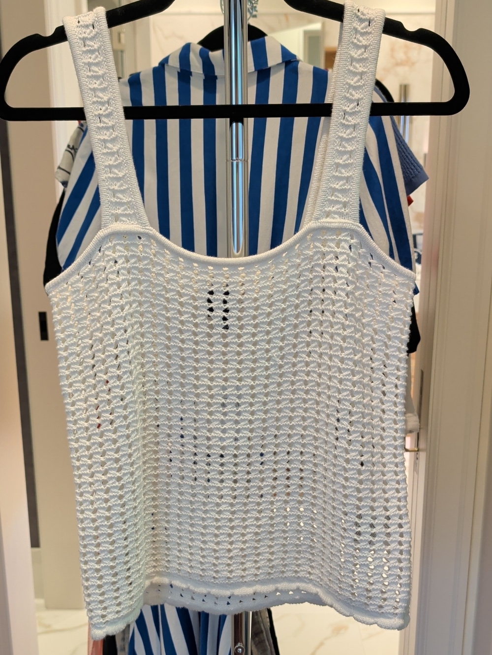 NWT GAP White Crochet Knit Camisole Tank